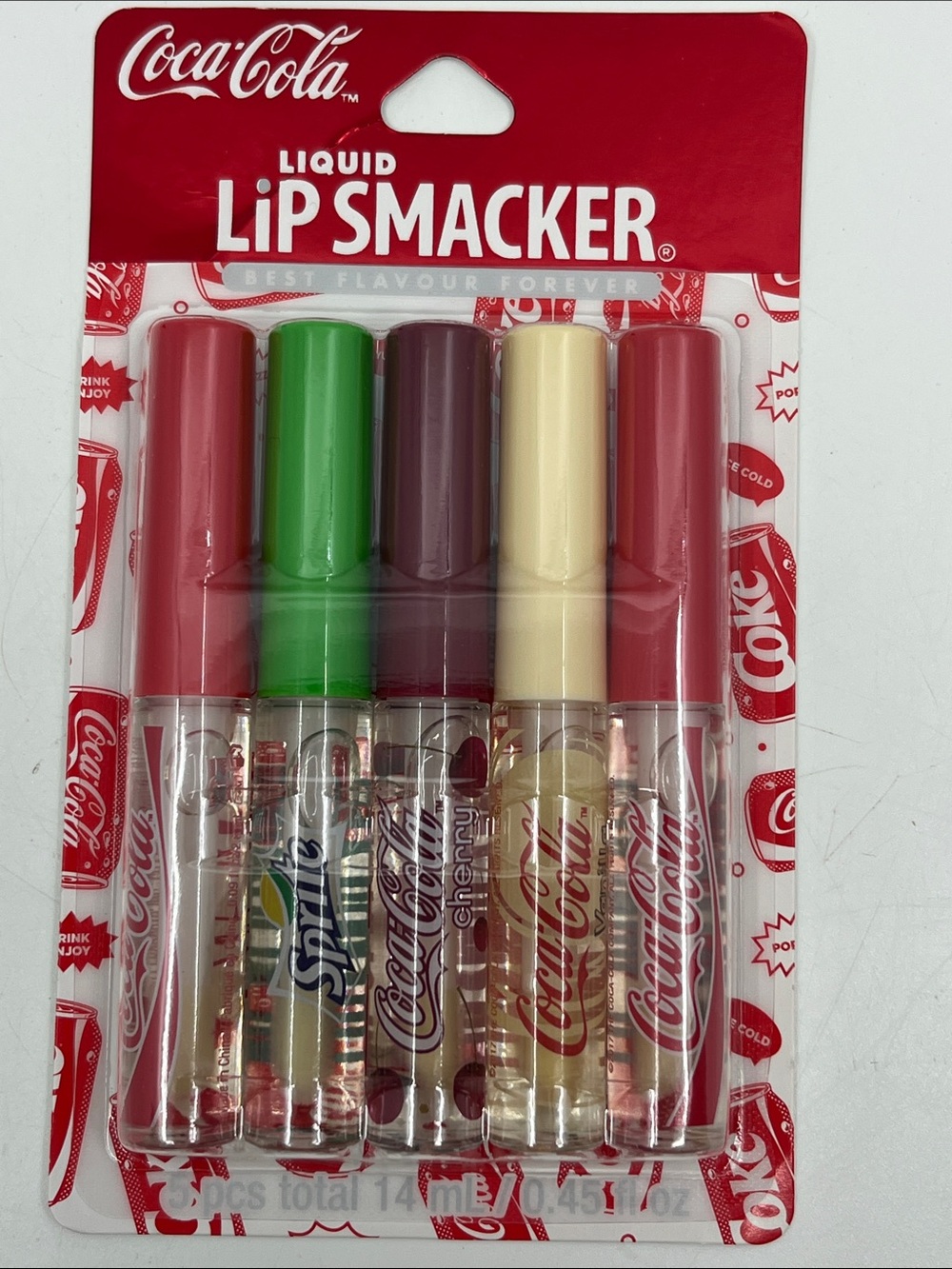 Coca Cola Lip Smacker 5-Pack Gloss - Cherry, Vanilla, Sprite,